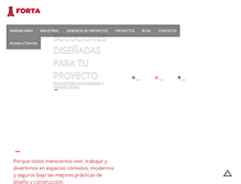Tablet Screenshot of fortaingenieria.com